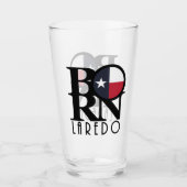 GEBOREN Laredo Texas Glas (Vorderseite)