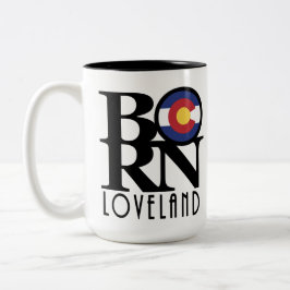 GEBOREN Loveland Colorado15oz Zweifarbige Tasse