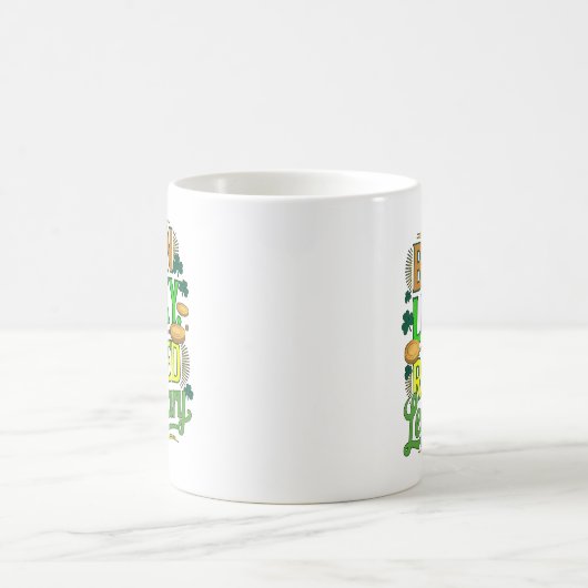 Geboren Lucky Raised Legendaty St Patricks Day Kaffeetasse (Mittel)