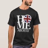 GEBOREN Manchester England (weißer Text) T-Shirt (Vorderseite)