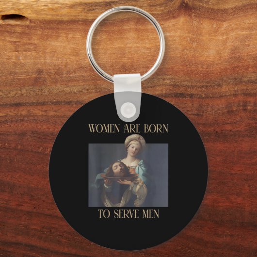 Geboren, Männer zu bedienen Funny Boss Girl Motivi Schlüsselanhänger (Vorderseite)