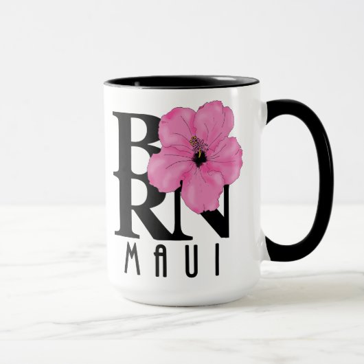 GEBOREN Maui Pink 15oz Tasse (Rechts)