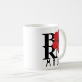 GEBOREN Maui Roter Hibiskus 11oz Kaffeetasse (VorderseiteRechts)