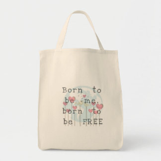 Geboren, Me/Free Lebensmittelgeschäft-Tasche zu Tragetasche