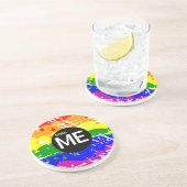 Geboren-Me-Geboren-Gay Pride Untersetzer (Seite)