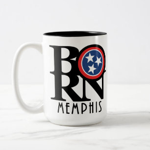 GEBOREN Memphis Tennessee 15oz Zweifarbige Tasse