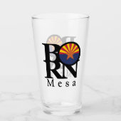 GEBOREN Mesa Glas (Vorderseite)