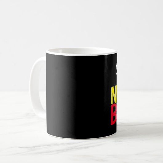 Geboren mit der Newfie Blut-Tasse Kaffeetasse (Vorderseite Links)