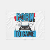 GEBOREN MIT MEINEM KONSOLE SPIELEN FLEECEDECKE (Vorderseite (Horizontal))