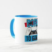 GEBOREN MIT MEINEM KONSOLE SPIELEN TASSE (Vorderseite Links)