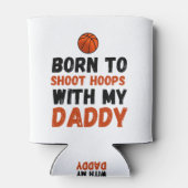 Geboren, mit meinem Papa Hopfen zu schießen Dosenkühler (Rückseite)