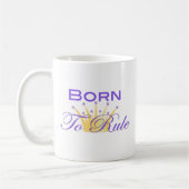 Geboren, mit niedlicher Krone anzuordnen Kaffeetasse (Links)