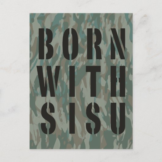 Geboren mit SISU 2 Postkarte (Vorderseite)