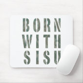 Geboren mit Sisu Camouflage 1 Mousepad (Mit Mouse)