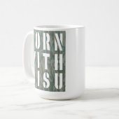 Geboren mit Sisu Camouflage 3 Kaffeetasse (Vorderseite Links)