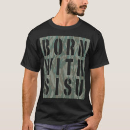 Geboren mit Sisu Camouflage 3 T-Shirt