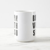Geboren mit Sisu Kaffeetasse (Mittel)