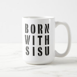 Geboren mit Sisu Kaffeetasse