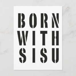 Geboren mit Sisu Postkarte