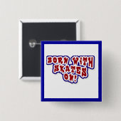 Geboren mit Skaten auf T - Shirts und Geschenken Button (Vorne & Hinten)