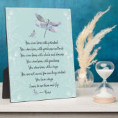 Geboren mit Wings Rumi Quote Tabletop Fotoplatte (Seite)
