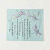 Geboren mit Wings Rumi Zitat Wandteppich (Vorderseite (Horizontal))