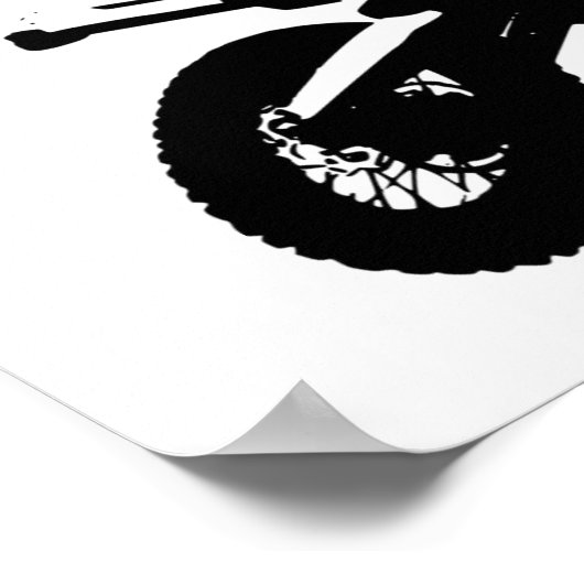 Geboren, Motorrad-Motorradsport zu sein Poster (Ecke)