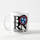 GEBOREN Murfreesboro, Tennessee 11oz Kaffeetasse (Links)