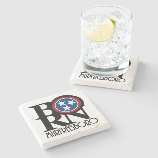 GEBOREN Murfreesboro, Tennessee Steinuntersetzer (Seitenansicht)