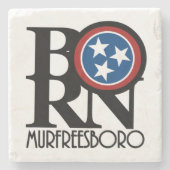GEBOREN Murfreesboro, Tennessee Steinuntersetzer (Vorderseite)
