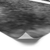 Geboren, Nah-up-Horse Wildschwarz und Weiß zu sein Poster (Ecke)