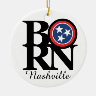GEBOREN Nashville TN Keramik Ornament