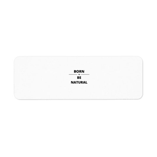 GEBOREN NATÜRLICH (Vorne)