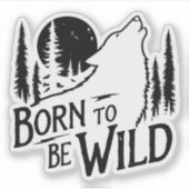 Geboren, Naturliebhaber zu sein Aufkleber (Vorderseite)
