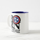 GEBOREN Nolensville Zweifarbige Tasse (Vorderseite Links)