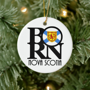 GEBOREN Nova Scotia Keramik Ornament