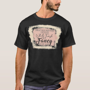 Geboren nur schlichter weißer Müll gebleicht Ext T-Shirt