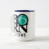 GEBOREN Ottawa 15oz (Stadtflagge) Zweifarbige Tasse (Vorderseite Links)