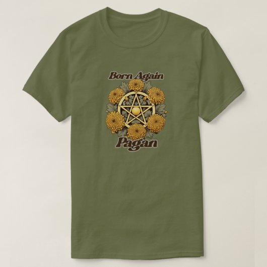 Geboren Pagan T-Shirt (Design vorne)