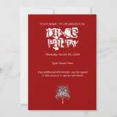 Geboren, Party Einladung zu tanzen (Rückseite)