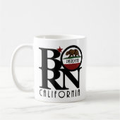 GEBOREN Pasadena California 11oz Kaffeetasse (Links)