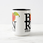 GEBOREN Peach Tree City Georgia 15oz Zweifarbige Tasse (Mittel)