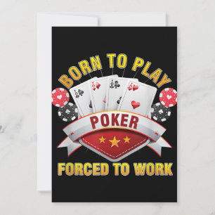 Geboren, Poker zu spielen, der gezwungen ist, Gamb Feiertagskarte