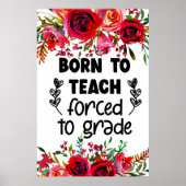 Geboren, Poster zu lehren (Vorne)