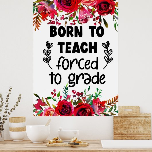 Geboren, Poster zu lehren (Küche)