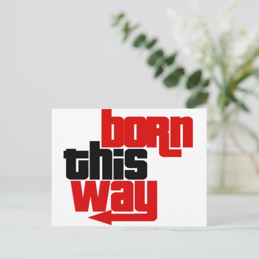 Geboren Postkarte (Stehend Vorderseite)