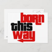 Geboren Postkarte (Vorne/Hinten)