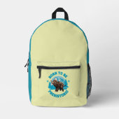 Geboren, prähistorisches Wollmammut zu sein Bedruckter Rucksack (Vorderseite)