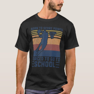 Geboren, Punkte Vintage Basketball-Boys Punkteanza T-Shirt
