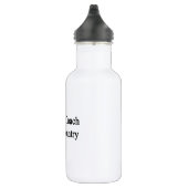 Geboren, Querland zu trainieren Edelstahlflasche (Rechts)
